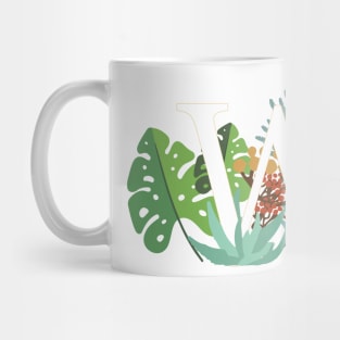 Plant Letter W Mug